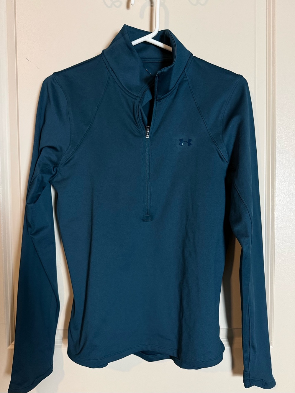Under Armour Dark Teal Quarter-Zip Athletic Fleece Pullover Women’s
